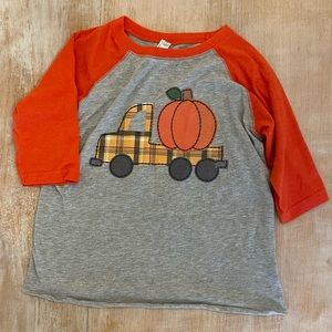Rabbit skins fall truck grey and orange t-shirt